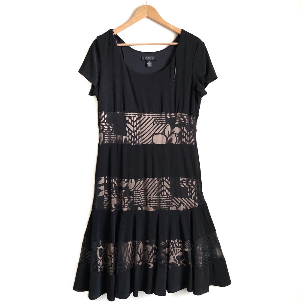 R & M Richards Black Lace Dress
